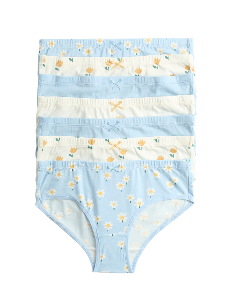 7 Pack Floral Knickers (18 Mths-14 Yrs)