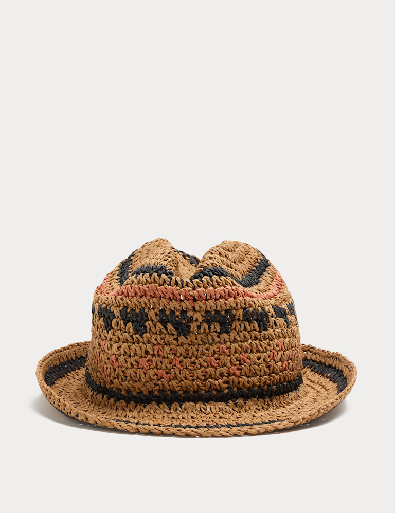 Kids’ Straw Trilby Hat Kids’ Straw Trilby Hat
