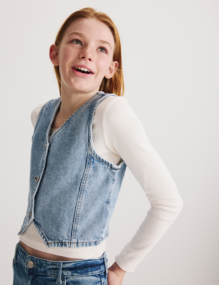 Denim Gilet Vest (6-16 Yrs)