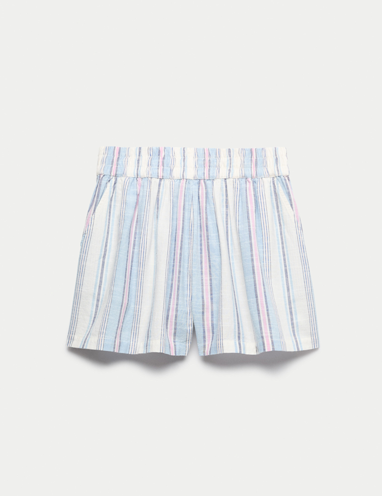 Pure Cotton Striped Shorts (6-16 Yrs) Pure Cotton Striped Shorts (6-16 Yrs)