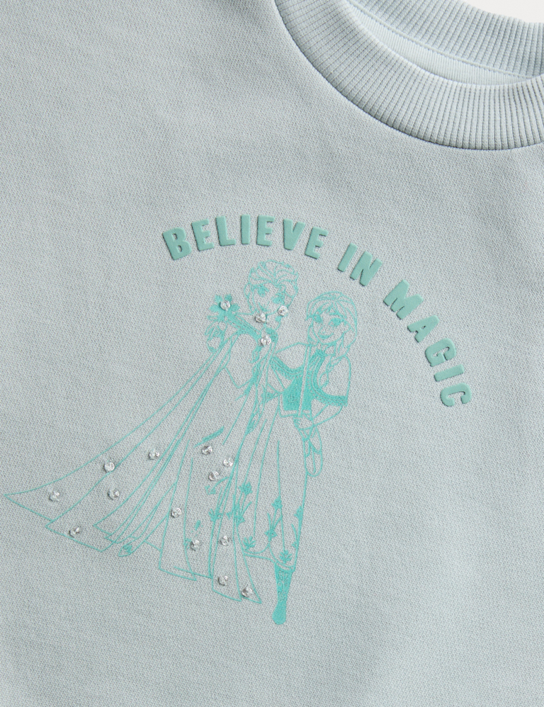 Cotton Rich Frozen™ Sequin Dress (2-8 Yrs)