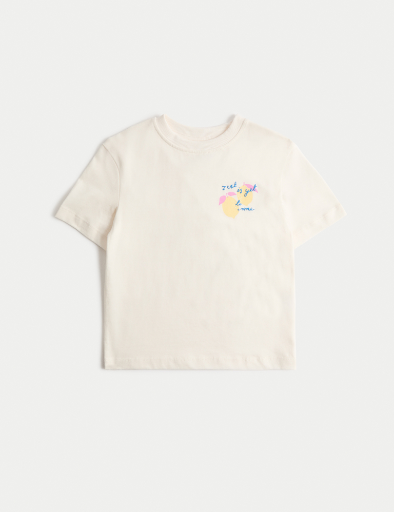 Pure Cotton Lemon T-Shirt (2-8 Yrs)