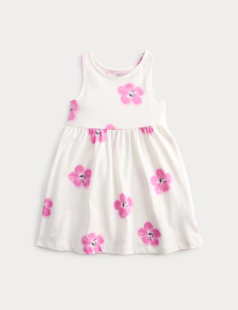 Pure Cotton Sleeveless Dress (2-8 Yrs) Pure Cotton Sleeveless Dress (2-8 Yrs)
