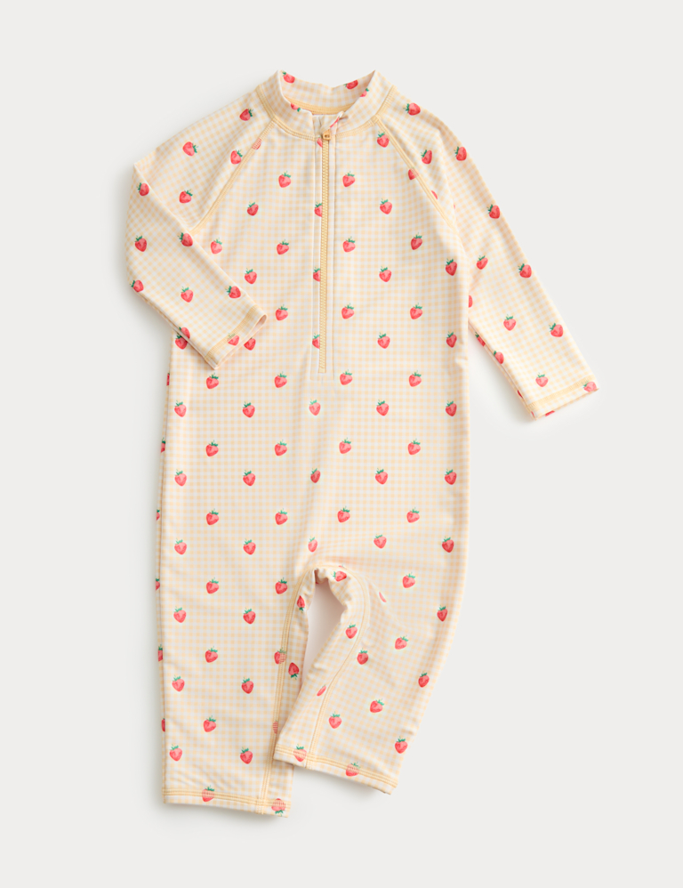 Gingham Long Sleeve Swimsuit (2-8 Yrs) Gingham Long Sleeve Swimsuit (2-8 Yrs)