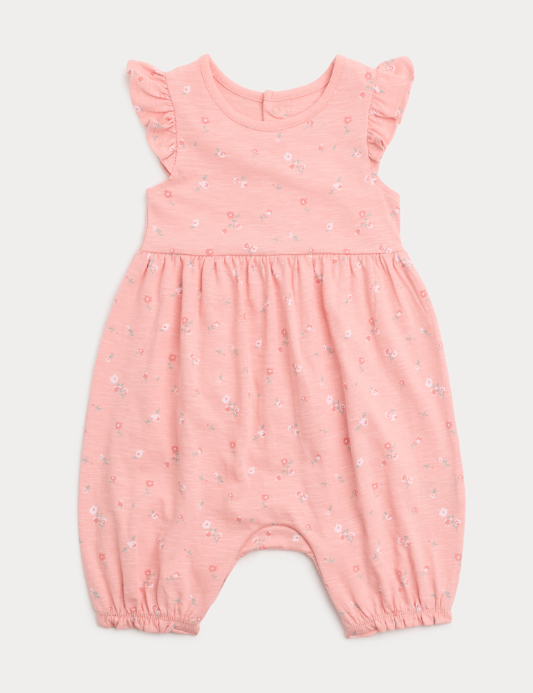 Pure Cotton Floral Romper (0-3 Yrs) Pure Cotton Floral Romper (0-3 Yrs)