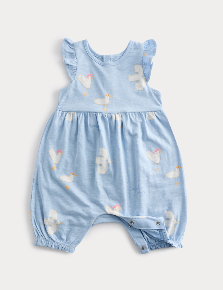 Pure Cotton Seagull Romper (0-3 Yrs) Pure Cotton Seagull Romper (0-3 Yrs)