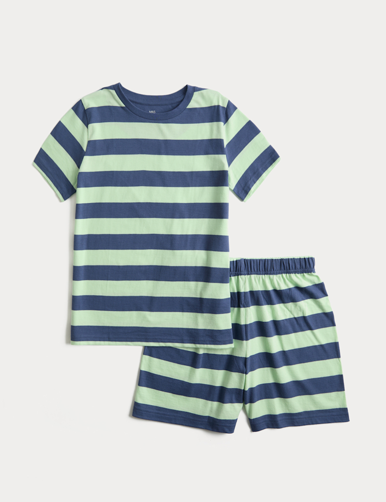 Kids’ Pure Cotton Striped Short Pyjamas (1-16 Yrs) Kids’ Pure Cotton Striped Short Pyjamas (1-16 Yrs)