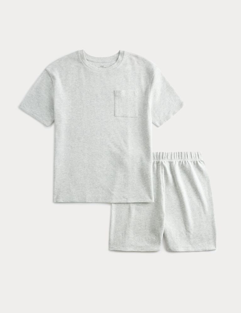 Kids’ Pure Cotton Waffle Short Pyjamas (1-16 Yrs)