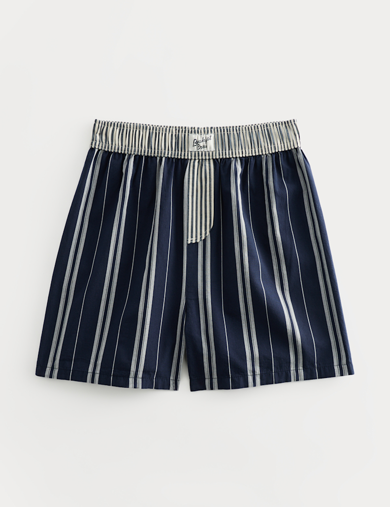 Kids’ Pure Cotton Striped Pyjama Shorts (6-16 Yrs)