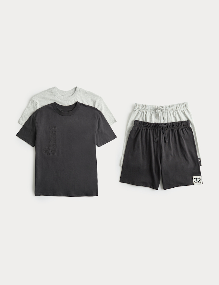 2 Pack Pure Cotton Pyjama Sets (6-16 Yrs)