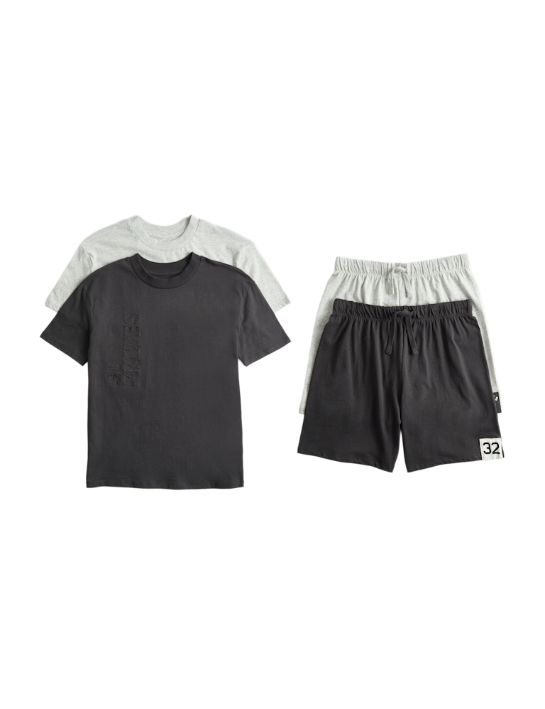 2 Pack Pure Cotton Pyjama Sets (6-16 Yrs)