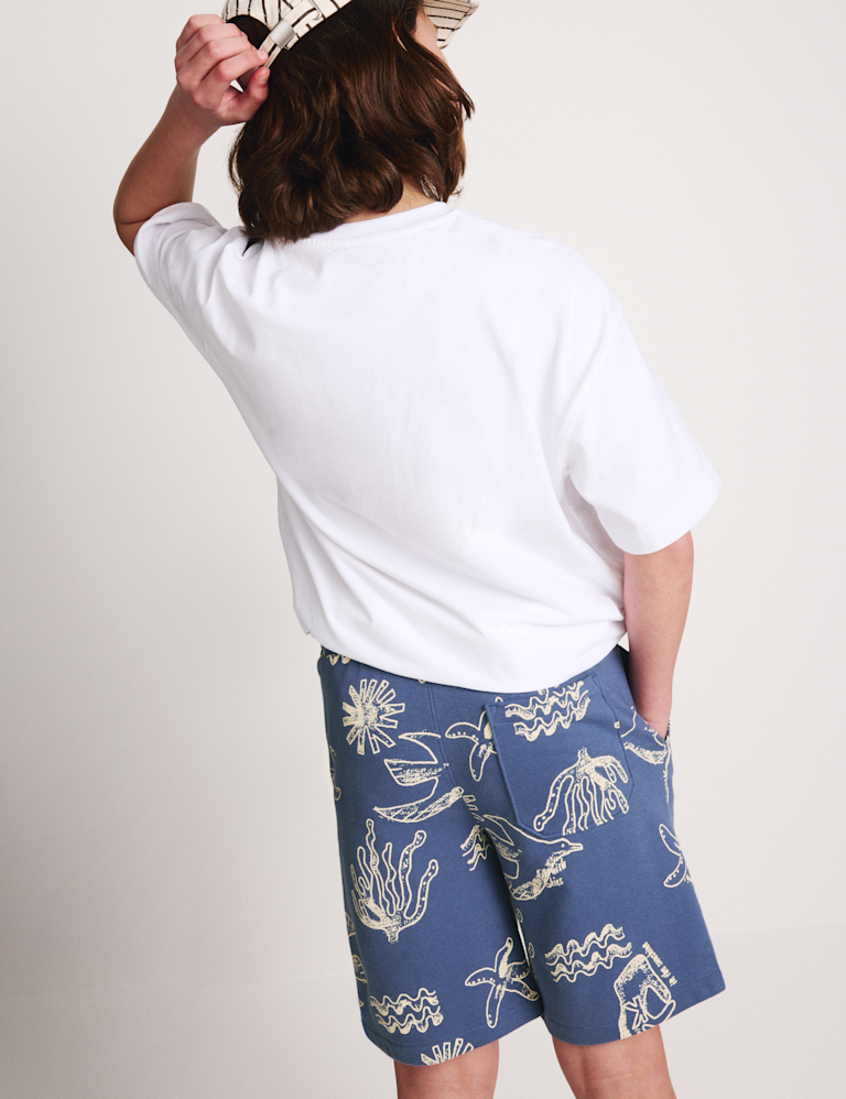 Cotton Rich Jersey Patterned Shorts (6-16 Yrs)