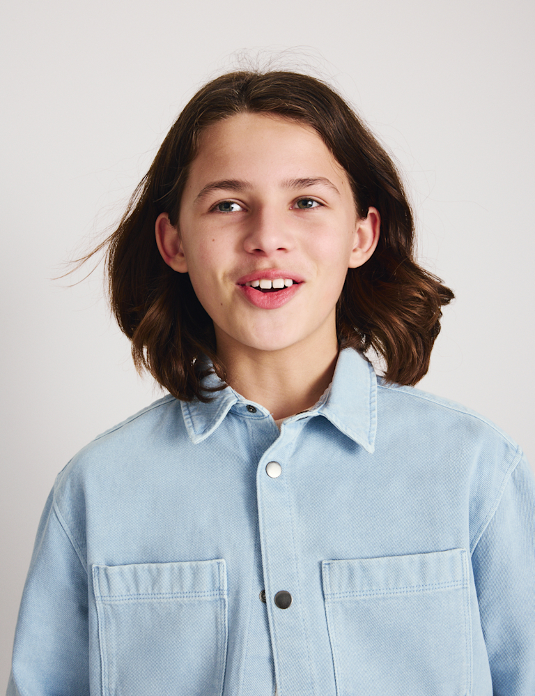 Pure Cotton Denim Shirt (6-16 Yrs)