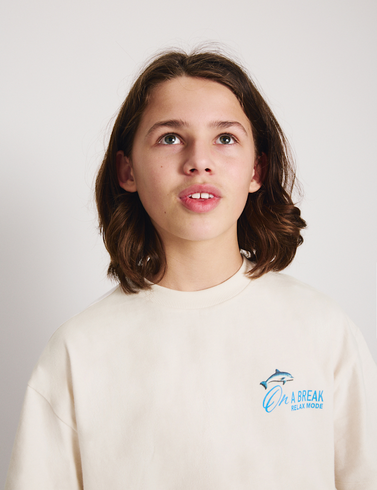 Pure Cotton Graphic T-Shirt (6-16 Yrs) Pure Cotton Graphic T-Shirt (6-16 Yrs)