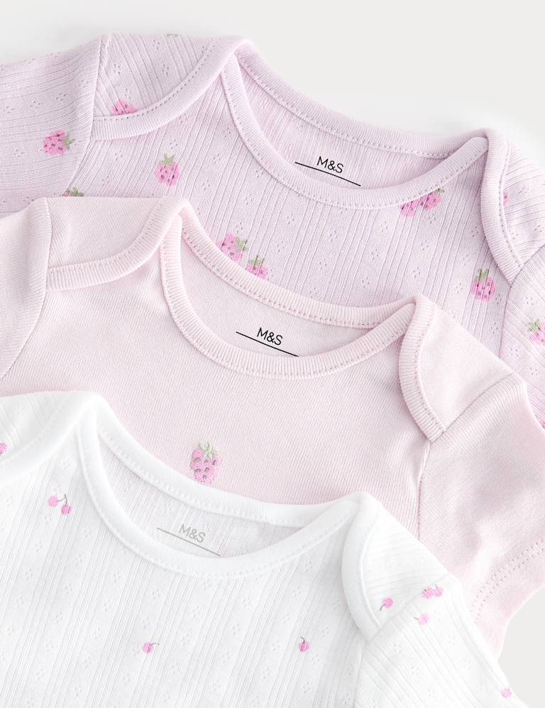 3 Pack Pure Cotton Printed Bodysuits (6½lbs-3 Yrs)