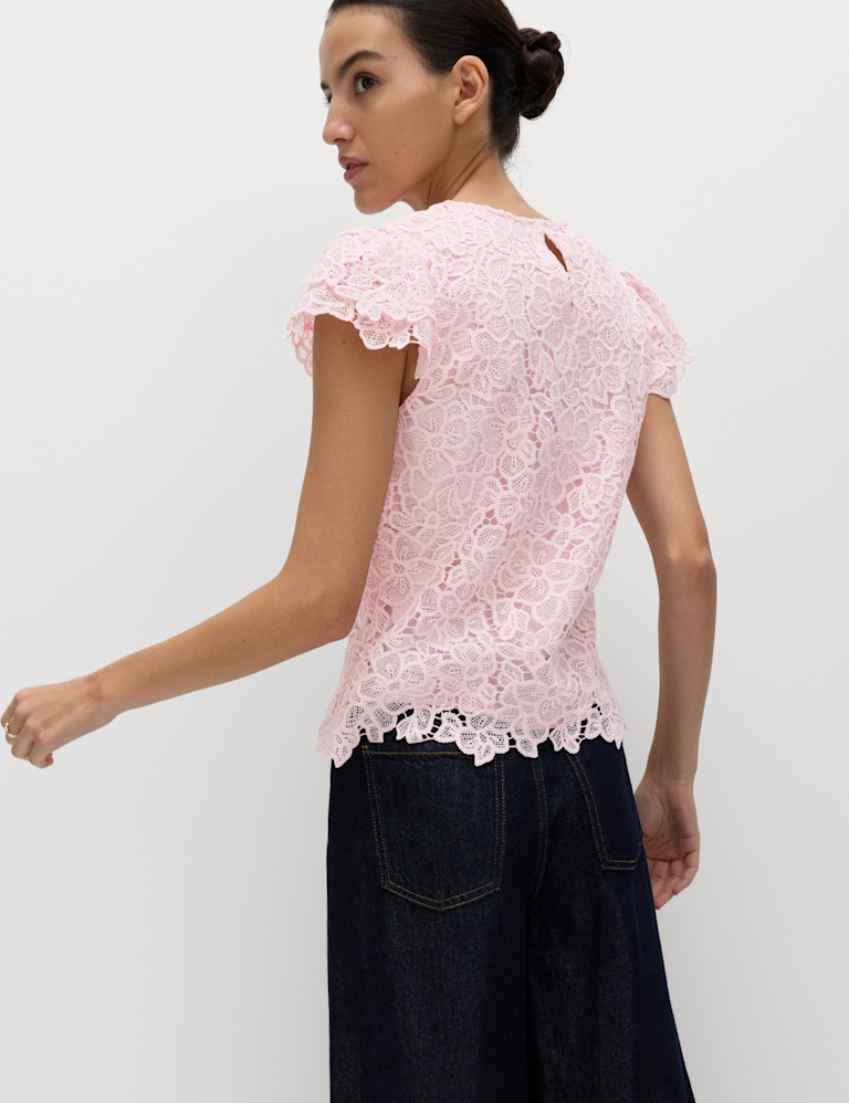 Embroidered Floral Top