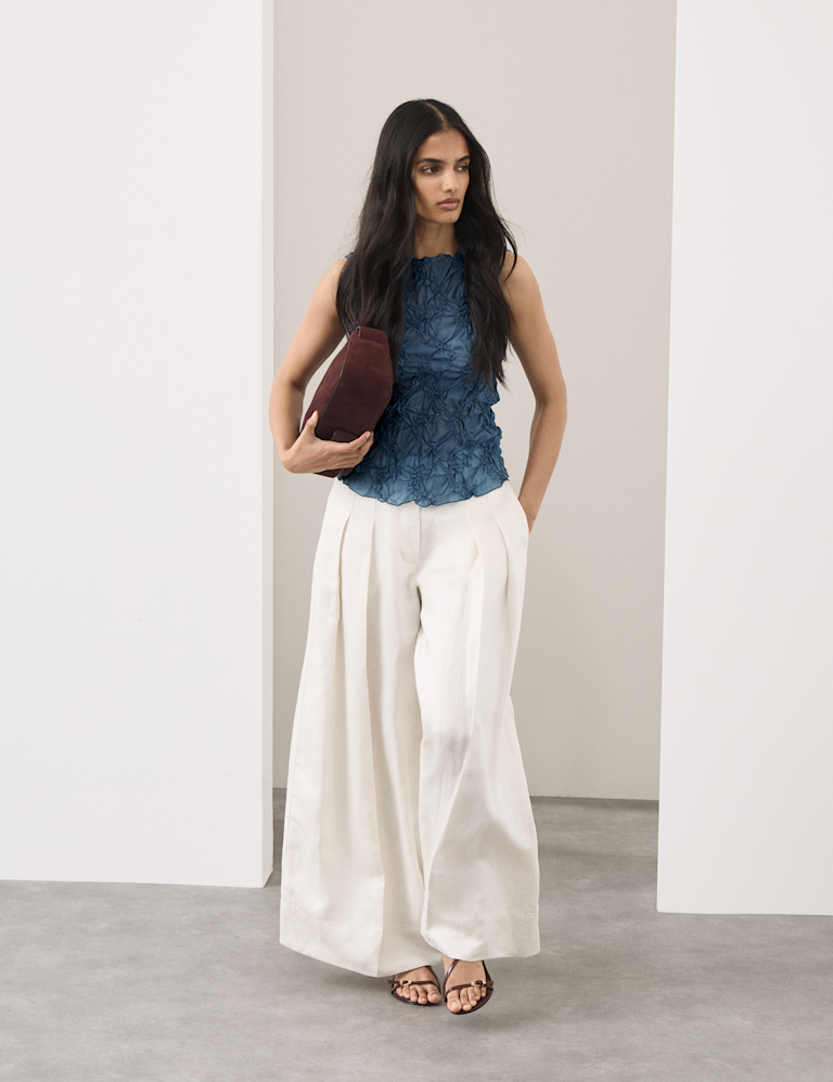 Lyocell Rich Textured Vest Top