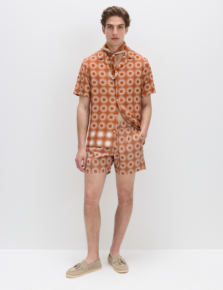 Quick Dry Textured Swim Shorts