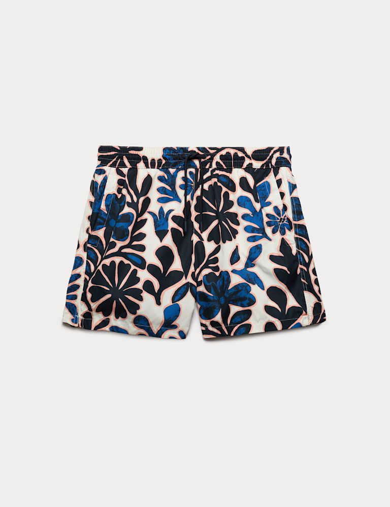 Quick Dry Floral Print Swim Shorts