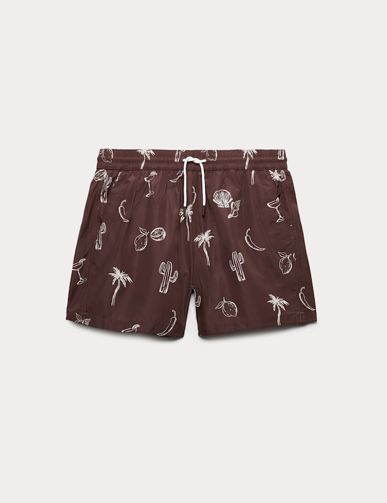 Quick Dry Printed Swim Shorts