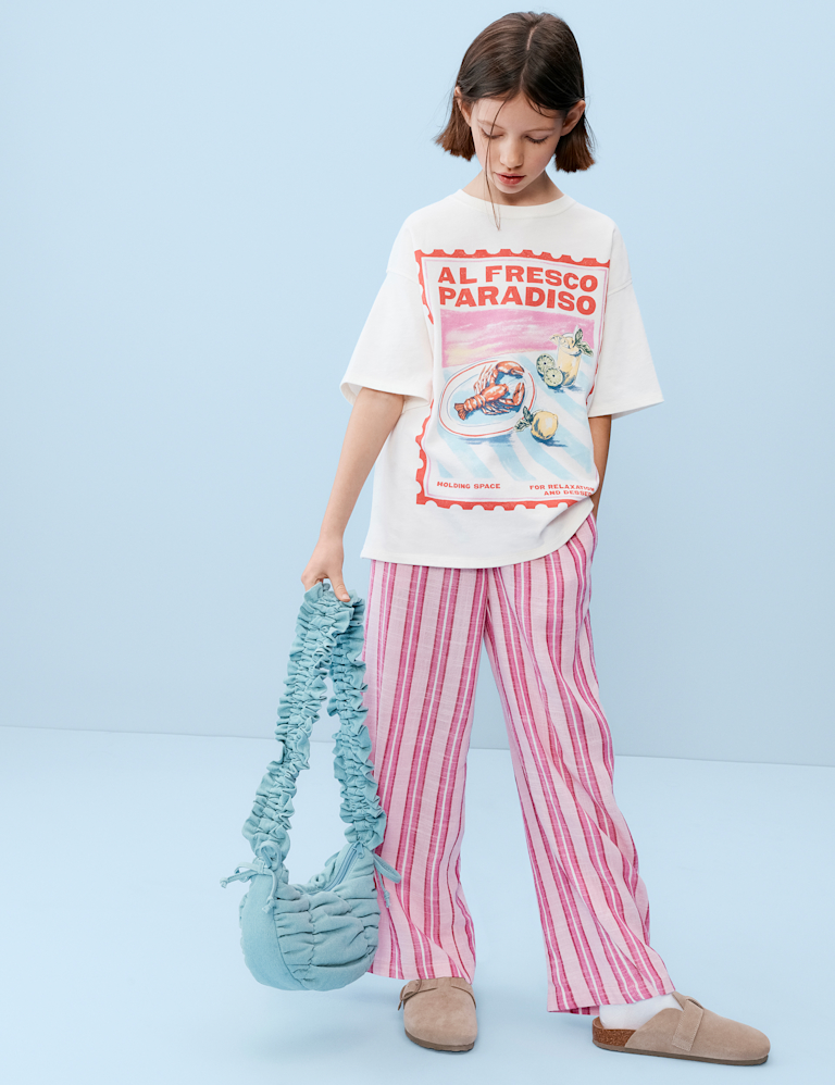 Pure Cotton Al Fresco Paradiso T-Shirt (6-16 Yrs)