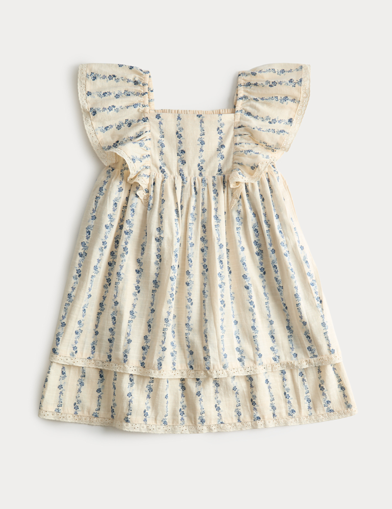 Pure Cotton Ditsy Floral Dress (2-10 Yrs) Pure Cotton Ditsy Floral Dress (2-10 Yrs)
