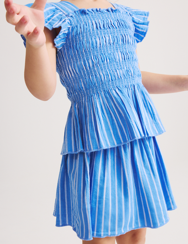 2 Piece Pure Cotton Shirred Outfit (2-8 Yrs)