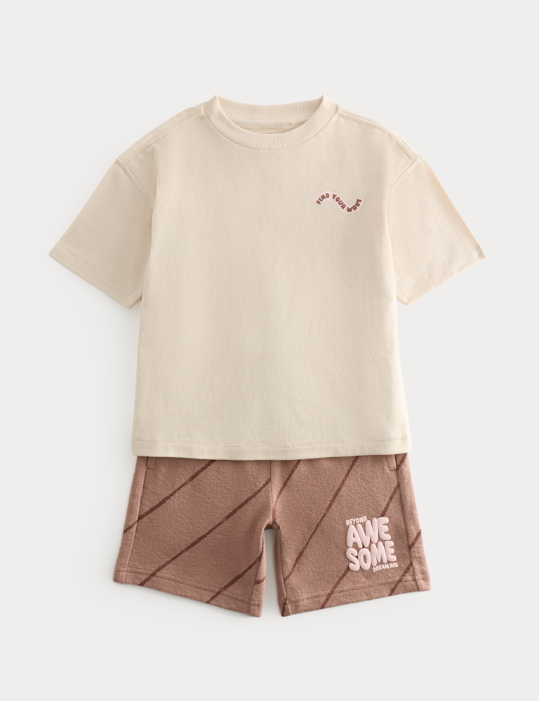 2 Piece Pure Cotton Graphic Outfit (2-8 Yrs)